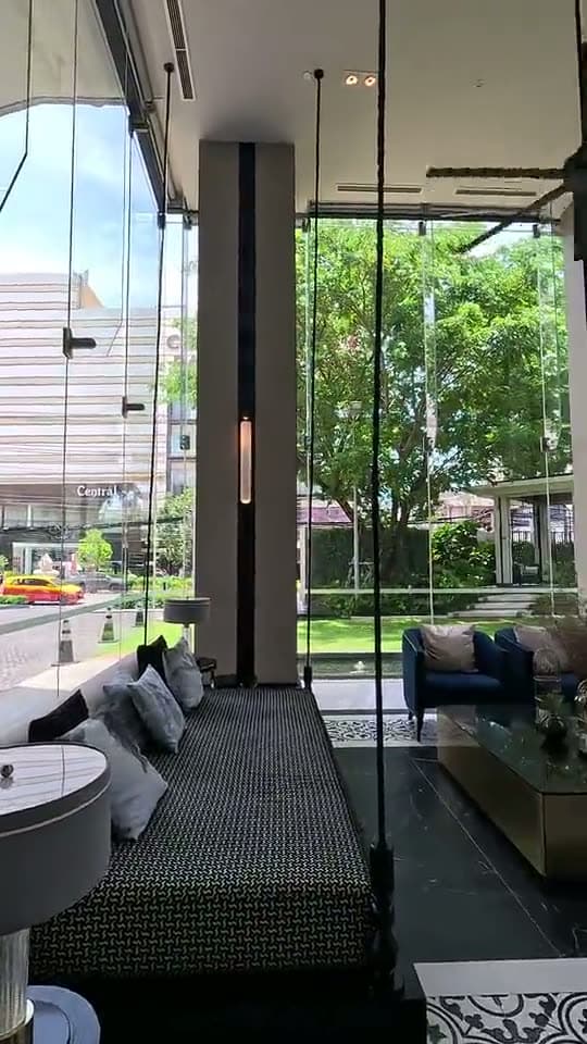 A hotel lobby, the background of a hotels and b&bs sign-in page